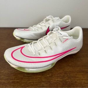 Nike Air Zoom Maxfly Sail Fierce Pink Track Spikes DH5359-100 Mens Size 9.5